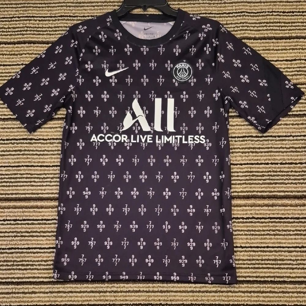 PARIS Saint-Germain Pre-Match Polyester NIKE Sz S‎ Mens Soccer Jersey DH0535-659